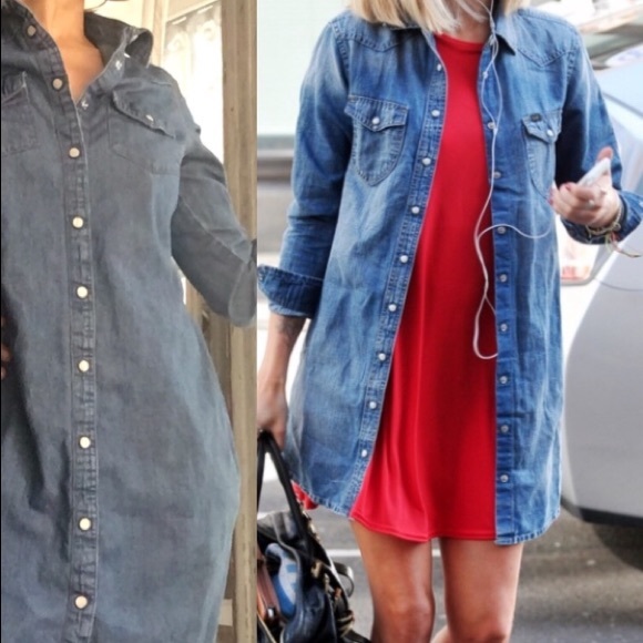Gap Denim Dress - Picture 1 of 7